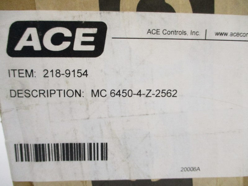 ACE CONTROLS MC6450-4-Z-2562 NSMP