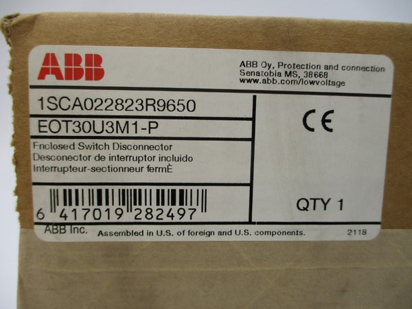 ABB EOT30U3M1-P 1SCA022823R9650 NSFS