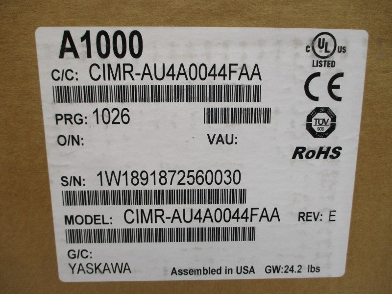YASKAWA ELECTRIC CIMR-AU4A0044FAA 380-480VAC 52/44A NSMP