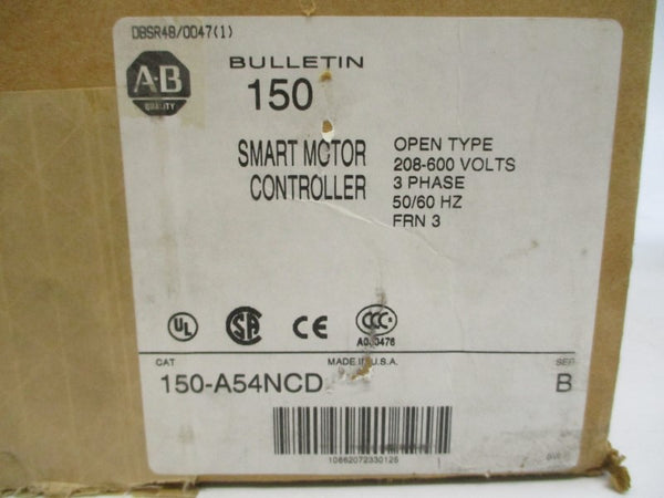 ALLEN BRADLEY 150-A54NCD SER. B F/W 3 208-600VAC 54A (BR/WH) NSMP