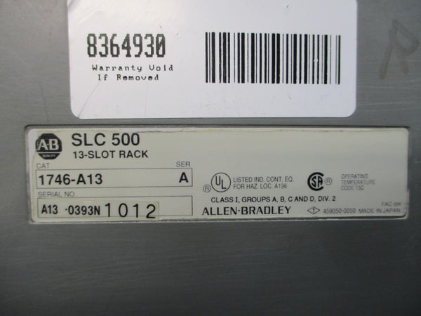 ALLEN BRADLEY 1746-A13 SER. A (AS PICTURED1) UNMP