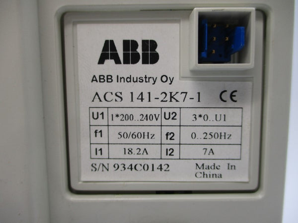 ABB ACS141-2K7-1 200-240V 18.2A NSMP