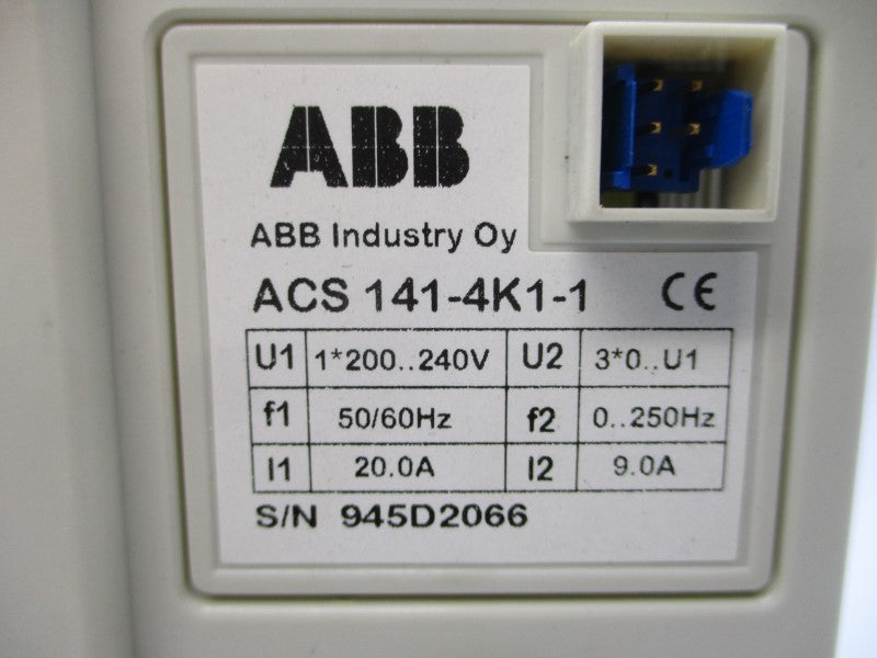 ABB ACS141-4K1-1 200-240V 20.0/9.0A NSNP