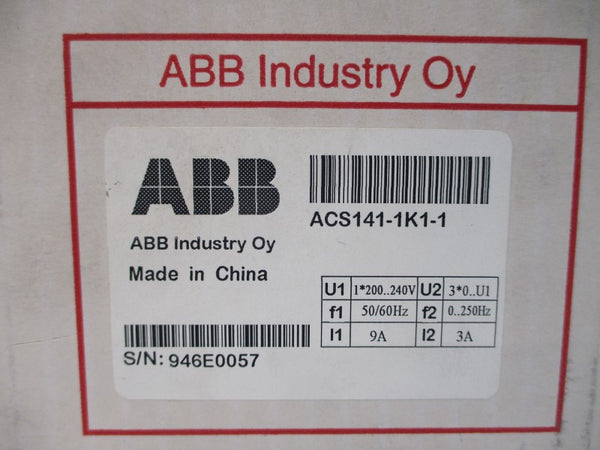 ABB ACS141-1K1-1 200-240V 9/3A NSMP