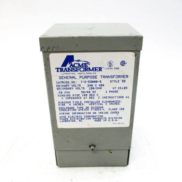 ACME TRANSFORMER T-2-53008-S 240/480V UNMP