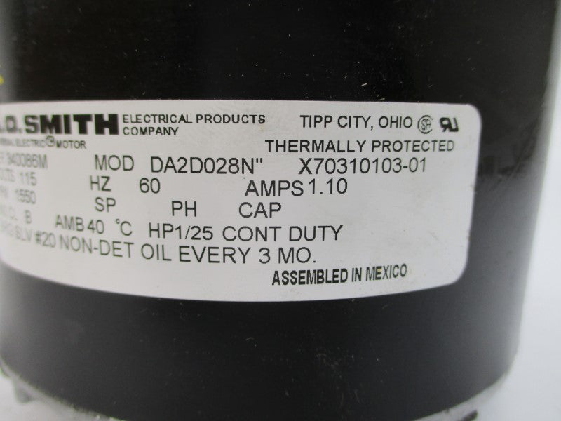 A.O.SMITH X70310103-01 115V 1.10A NSMP