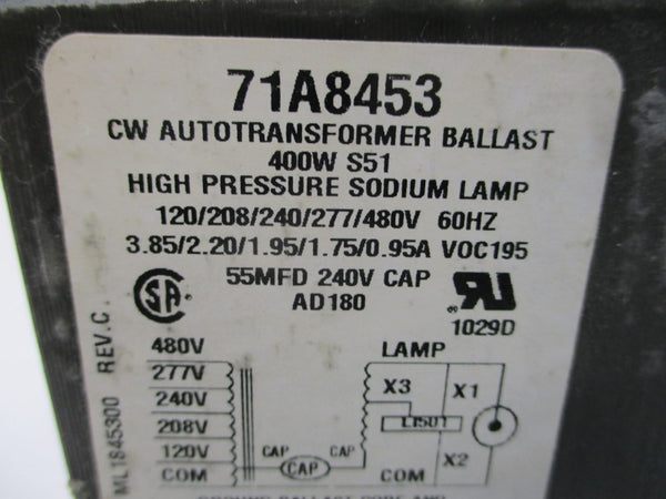 ADVANCE 77L8453-001D 480V 3.85A NSMP