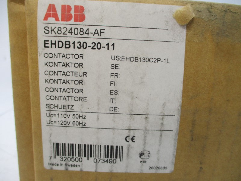 ABB EHDB130-20-11 SK824084-AF 110/120V 130A NSMP