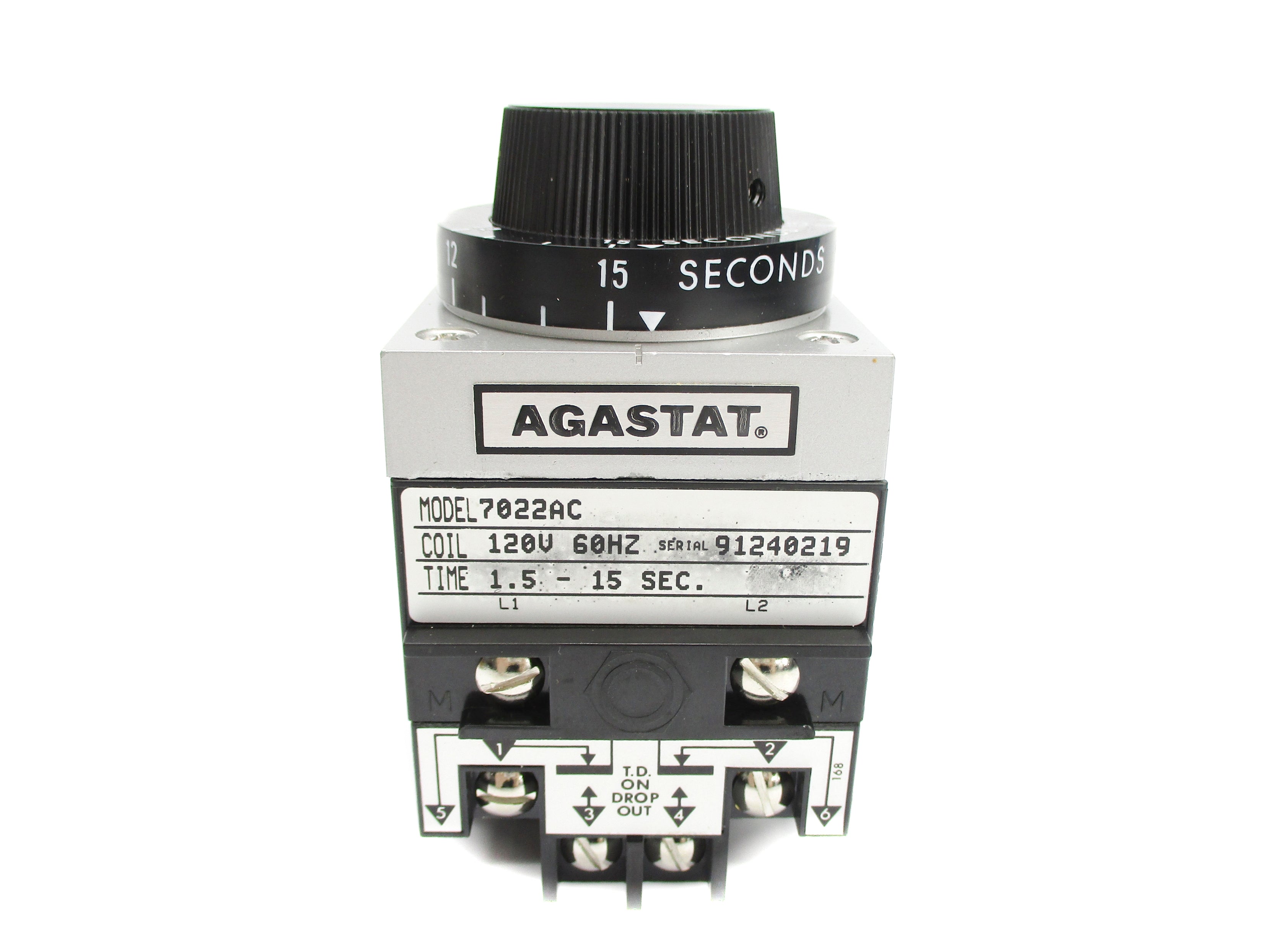 AGASTAT 7022AC 120V 1.5-15SEC NSNP