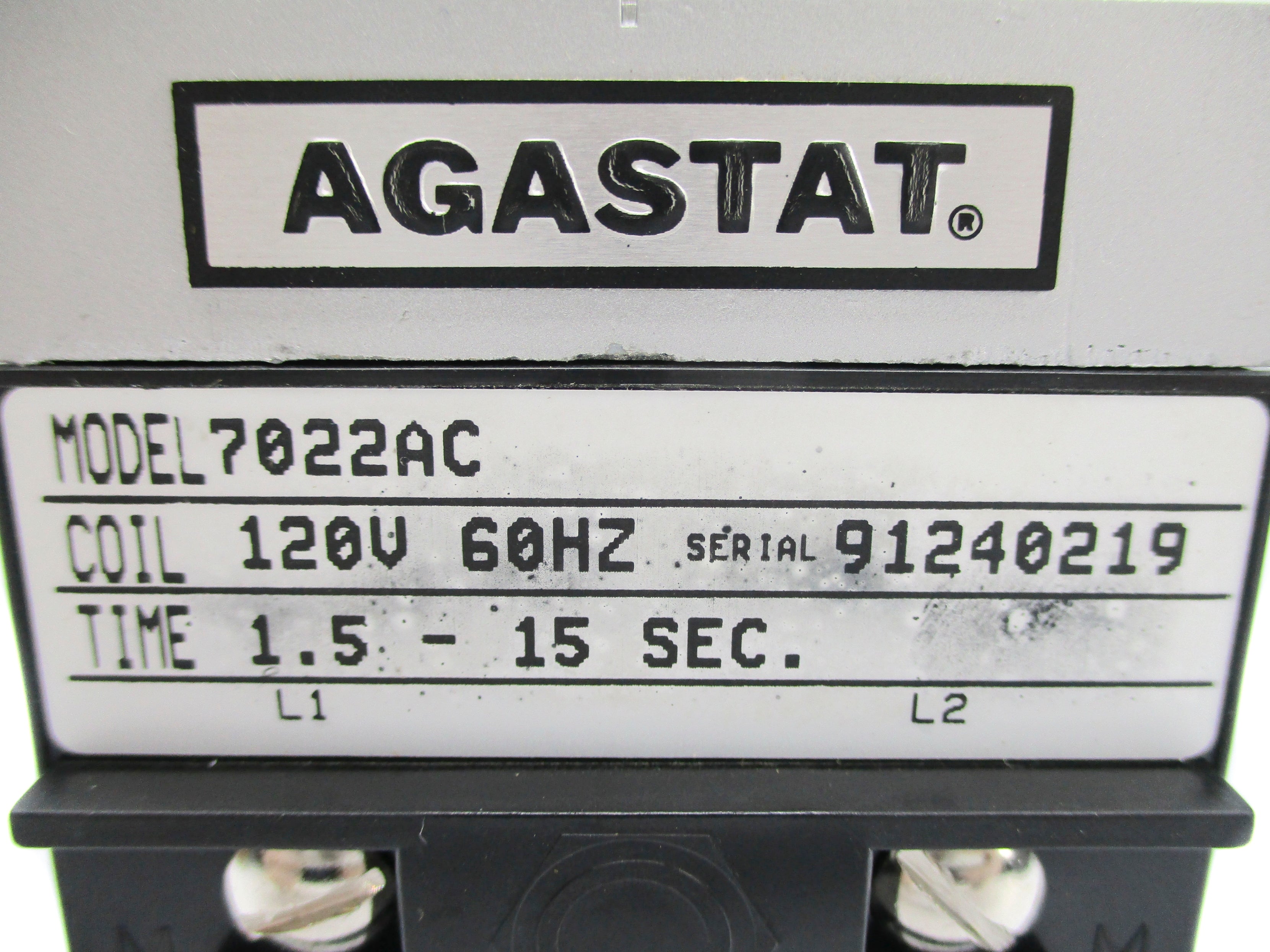 AGASTAT 7022AC 120V 1.5-15SEC NSNP