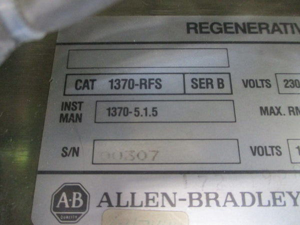 ALLEN BRADLEY 1370-RFS SER. B 230/460VAC 16A (AS PICTURED) UNMP