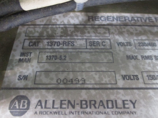 ALLEN BRADLEY 1370-RFS SER. C 230/460VAC 16A UNMP