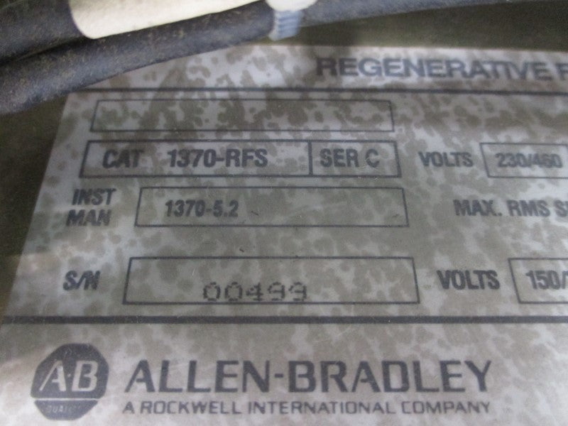 ALLEN BRADLEY 1370-RFS SER. C 230/460VAC 16A UNMP