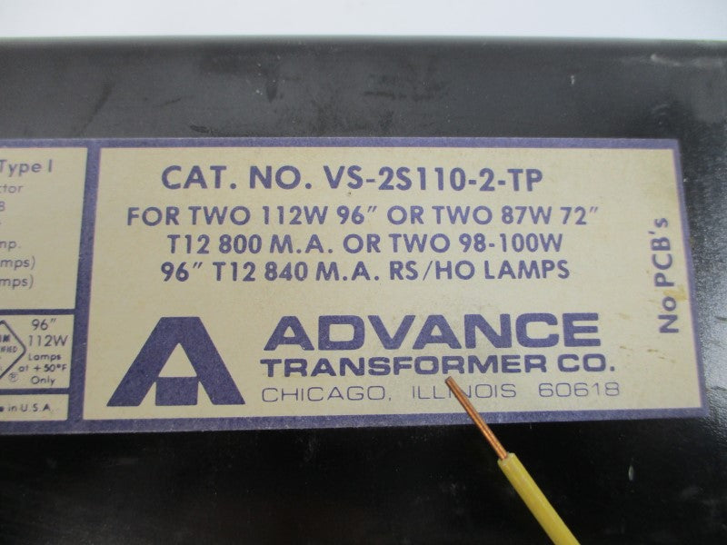 ADVANCE VS-2S110-2-TP 277V .93A NSNP