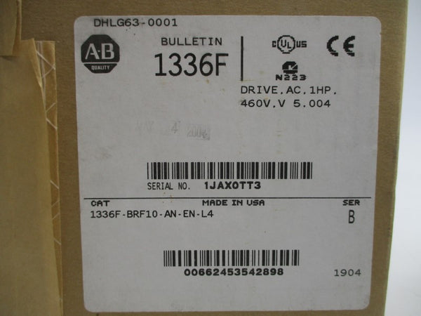 ALLEN BRADLEY 1336F-BRF10-AN-EN-L4 SER. B 380/480VAC 2.6/2.8A NSMP