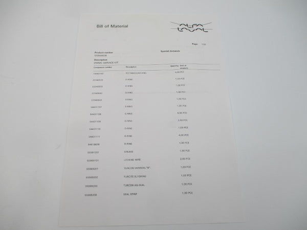 ALFA LAVAL 55844606 6-55844606 NSMP