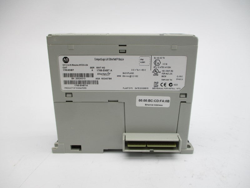 ALLEN BRADLEY 1768-ENBT SER. A F/W 4.001 5.2VDC NSMP