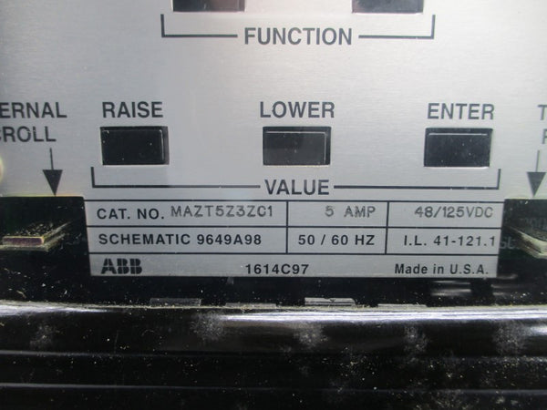 ABB MAZT5Z3ZC1 1614C97 48/125VDC 5A NSNP
