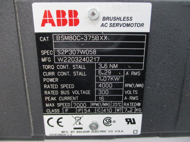 ABB BSM80C-375BXX S2P307W058 300VAC 16A NSMP