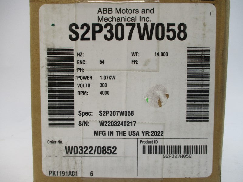 ABB BSM80C-375BXX S2P307W058 300VAC 16A NSMP