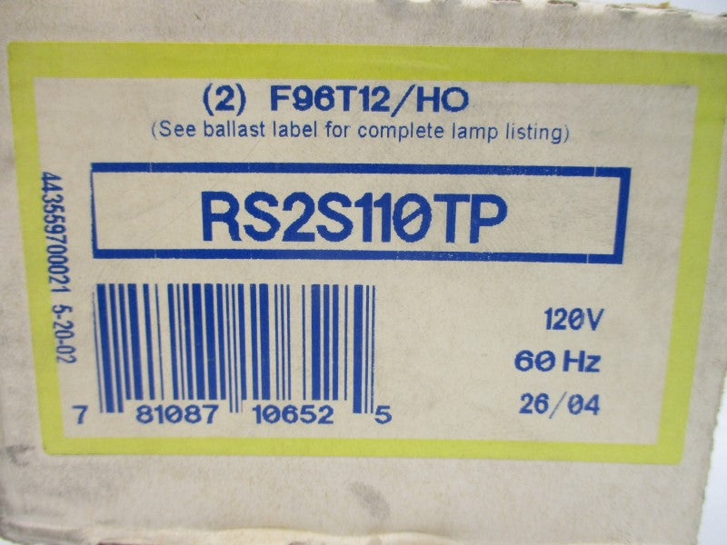 ADVANCE RS2S110TP 120V NSMP