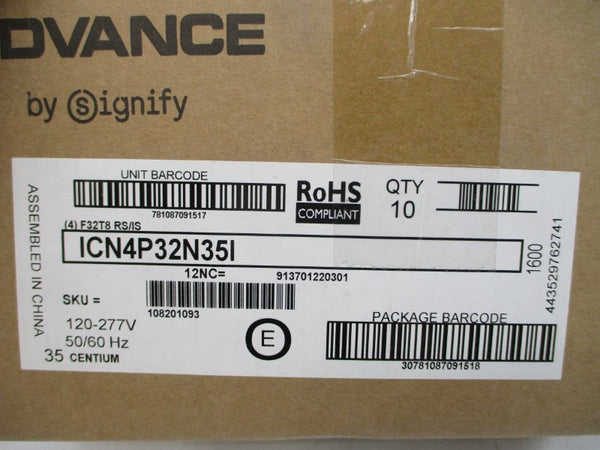 ADVANCE ICN-4P32-N 120-277V (PKG OF 10) NSMP