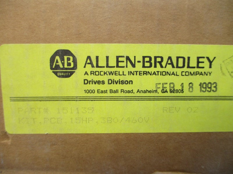 ALLEN BRADLEY 151135 380/460V REV. 02 NSMP