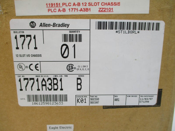 ALLEN BRADLEY 1771-A3B1 SER. B 5.25VDC 24A REV. K01 (BR/WH) NSMP
