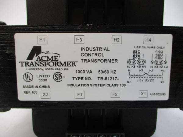 ACME TRANSFORMER TB-81217 240/480V NSMP
