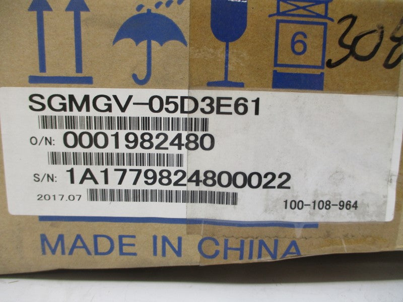 YASKAWA ELECTRIC SGMGV-05D3E61 400VAC 1.9A NSMP
