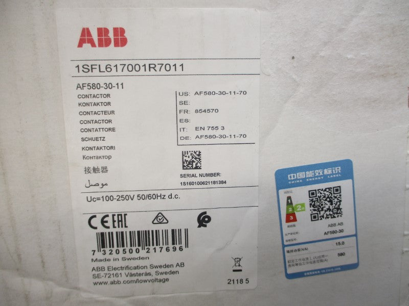 ABB AF580-30-11 1SFL617001R7011 100-250VDC 800A NSMP
