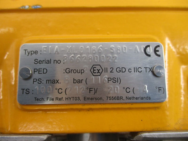 ABZ VALVE API609/ASME B16.34 411-052 EIA-XL0186-S80-A00 275PSI NSNP