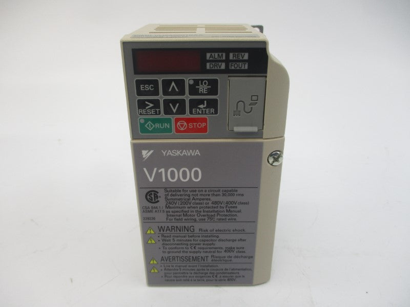 YASKAWA ELECTRIC CIMR-VU2A0001BAA 200-240VAC 1.1/0.7A REV. C NSMP