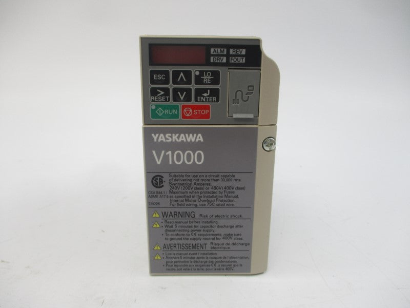YASKAWA ELECTRIC CIMR-VU2A0006BAA 200-240VAC 7.3/5.8A REV. C NSMP