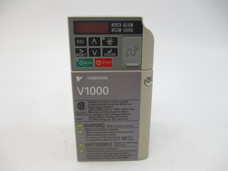 YASKAWA ELECTRIC CIMR-VU2A0002BAA 200-240VAC 1.9/1.5A REV. C NSMP