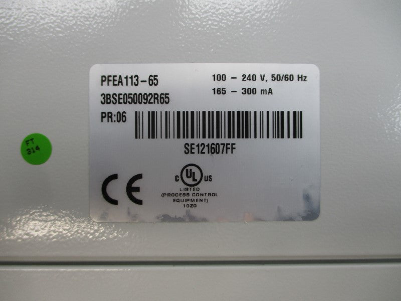 ABB 3BSE050092R65 PFEA113-65 100-240V NSMP