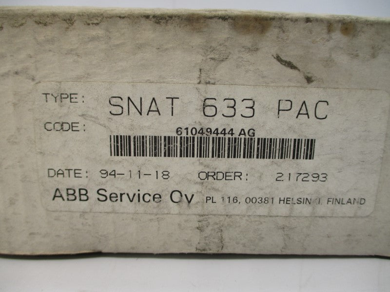 ABB SNAT633PAC 61049444AG NSMP