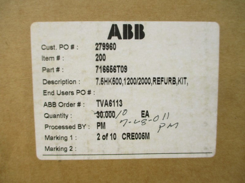 ABB 716656T09 NSMP