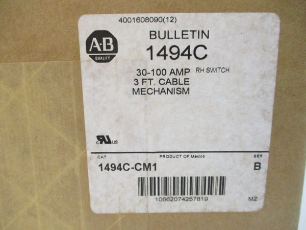 ALLEN BRADLEY 1494C-CM1 SER. B 30-100A 3FT NSFS