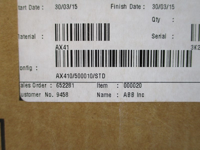 ABB AX400 AX410/500010/STD 100-240VAC NSMP