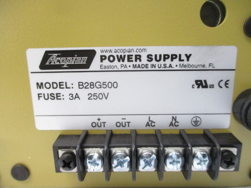 ACOPIAN B28G500 250V 3A NSNP