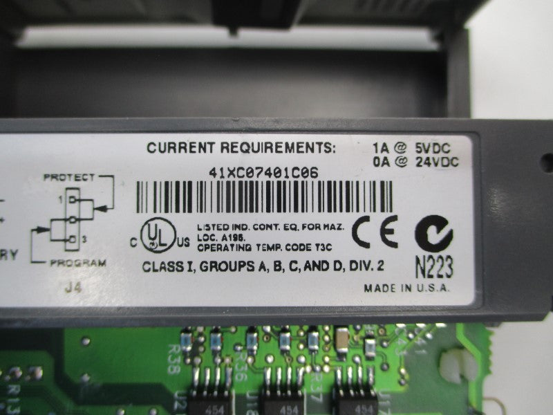 ALLEN BRADLEY 1747-L541 SER. C F/W 6 24VDC 1A NSNP