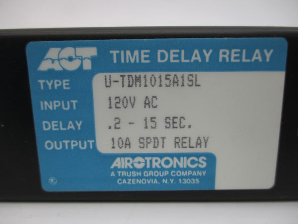 AIR-O-TRONICS U-TDM1015A1SL 120VAC 10A .2-15S NSMP