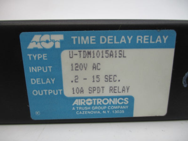 AIR-O-TRONICS U-TDM1015A1SL 120VAC 10A .2-15S NSNP