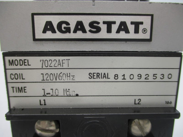 AGASTAT 7022AFT 120V/240VAC 15A 1-10M NSNP