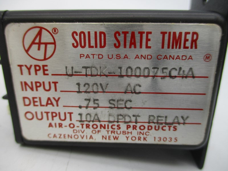 AIR-O-TRONICS U-TDK-100075C4A 120VAC 10A .75S NSMP