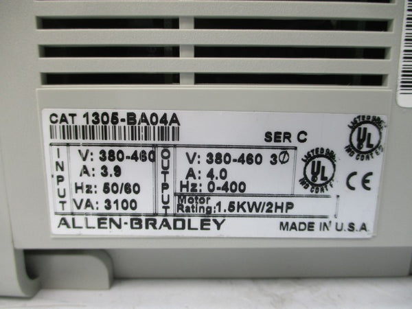 ALLEN BRADLEY 1305-BA04A SER. C 380-460V 4.0A NSNP