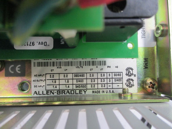 ALLEN BRADLEY 1336E-BRF10-AA-EN-L9E SER. D 380/480VAC 2.8A (AS PICTURED) UNMP