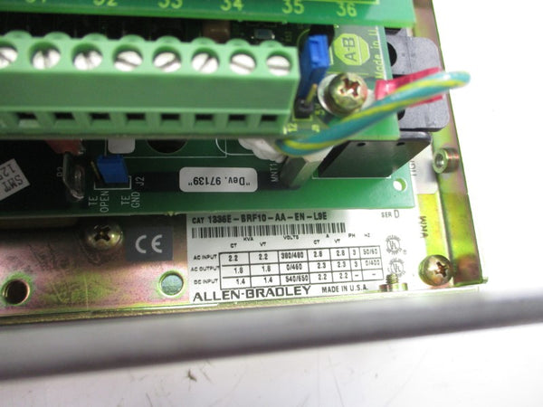 ALLEN BRADLEY 1336E-BRF10-AA-EN-L9E SER. D 380/480VAC 2.8A (AS PICTURED) UNMP