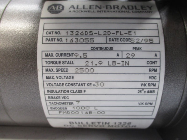 ALLEN BRADLEY 1326DS-L2D-FL-E1 30VDC 29A NSNP